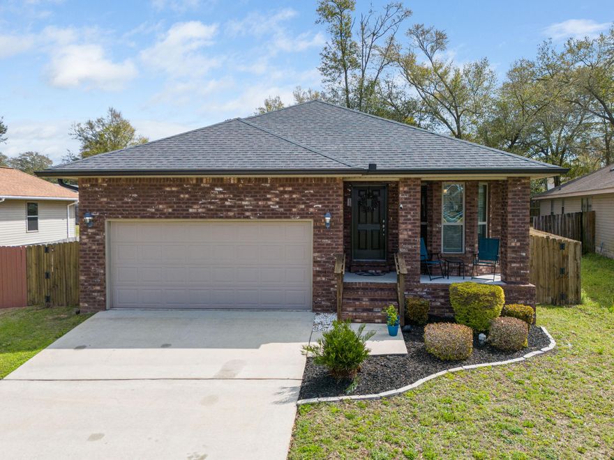 Welcome to this 3-bedroom, 2-bath home built in 2018, offering 1,668 square feet of comfortable living in a convenient Pensacola location. This construction features a functional, open layout perfect for everyday living and entertaining, and with fresh paint throughout, it truly feels like new. Enjoy a fully fenced backyard, ideal for pets, privacy, or gatherings, along with a spacious storage shed for added convenience. Situated on a 50x120 lot, this home provides a great balance of indoor and outdoor space. Located just minutes from shopping, dining, and NAS Pensacola, with a short drive to the beautiful white sand beaches. Whether you're a first-time buyer, growing family, or investor, this property is a fantastic opportunity. Schedule your showing today!