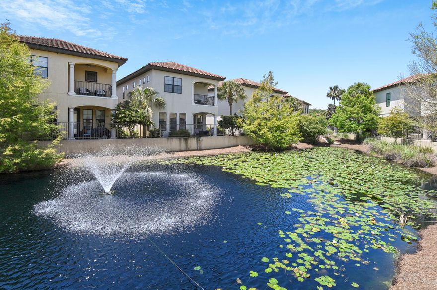 OPEN HOUSE 6/2 FROM 12PM-2PM! Rental projection: $65K-$80K. This Villa Lago home arrives at closing as a complete, operational property inside one of Sandestin Golf and Beach Resort's most well-regarded communities, with no transition period between possession and productive use. Four bedrooms. Four bathrooms. Fully furnished. 4-seat golf cart included. Short-term rentals allowed. The home reflects the Mediterranean architecture that defines Villa Lago, a purposeful design departure from the coastal cottage styles prevalent elsewhere along the Emerald Coast, and the interior finishes hold up to both daily owner life and the demands of a managed rental program. Travertine and hardwood floors run throughout. 10' ceilings are adorned with crown molding. Granite countertops finish the kitchen and all four bathrooms.

The layout gives each of the four bedrooms enough separation and privacy to function as a true guest suite, a detail that matters whether you're hosting family or managing a rental calendar. The private enclosed garage, uncommon in most Sandestin neighborhoods, is a differentiator for guests who arrive with gear, bikes, and beach equipment that needs somewhere to live during a week-long stay. The included 4-seater golf cart lives in that garage as well, and it fundamentally changes the daily experience of being here - Baytowne Wharf's restaurants, boutiques, and live entertainment are minutes away without touching a car. The resort's complimentary beach tram to the Gulf is an easy ride from the neighborhood. Baytowne Golf Course borders Villa Lago directly, and Sandestin's golf course portfolio is accessible as a resort resident.

Villa Lago maintains a private community pool and clubhouse exclusively for neighborhood residents, separate from the broader resort amenity network. That broader network adds resort pools, tennis and pickleball facilities, a full marina on Choctawhatchee Bay, and the dining, shopping, and seasonal event programming that Baytowne Wharf and 2,400 acres of master-planned infrastructure support. Grand Boulevard at Sandestin extends the lifestyle further with additional retail and upscale dining. Silver Sands Premium Outlets sits just west of the resort. Ascension Sacred Heart Emerald Coast is 2.5 miles. The airport is 25 miles.

The Sandestin rental market is consistent and deep, driven by proximity to the Gulf, golf courses, and a resort infrastructure that attracts repeat visitors year after year. A furnished, garaged, golf-cart-equipped four-bedroom in a Mediterranean enclave enters that market with real competitive advantages.

Recent updates include two new HVAC units (2025), new furniture and area rugs in the loft and family room (2025), new wall decor and accessories throughout (2026), and new lighting (2026). This home is ready to work from day one. Call today for your private tour!