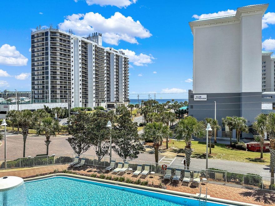 Welcome to your new gated beach community w/ 2,000ft of PRIVATE BEACH! This spacious and stunning 3 bedroom CORNER unit is a RARE find and is one your friends, family and vacationing guests will cherish for a lifetime. Take in beautiful gulf views from one of the LARGEST wrap around private balconies on the Emerald Coast. The oversized kitchen showcases endless granite countertops, stainless steel appliances, gorgeous cabinetry, large pantry + more. Dine together at the farm house style table. Sold Fully furnished- complete with upscale designer décor and handpicked top tier furnishings. Seascape Resort is the most amazing family destination with amenities that include multiple pools, hot tub, tennis courts, an 18-hole golf course, Cabana Cafe Restaurant, bike rentals, and beach service.
