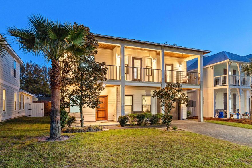 Gated Coastal STR in Frangista Beach | Miramar Beach | Deeded Beach Access | Private Pool | Emerald Coast. 
This gated coastal home in Frangista Beach, located in Miramar Beach along the Emerald Coast, is an active short-term rental offering strong appeal with 4 bedrooms, 3 bathrooms, deeded beach access, and a private resort-style pool just minutes from dining, shopping, and white sand beaches. Designed for both personal enjoyment and rental use, the property supports a relaxed coastal lifestyle with seamless access to the Gulf, resort-style amenities, and nearby conveniences. The home combines a desirable rental location with a functional layout, refined finishes, and seamless indoor-outdoor living within one of the area's most sought after beach communities.
Upon entry, a radiant grand oyer sets the tone, with immediate access to a guest bedroom and full bathroom on the right, a small seating area to the left, and a large under stair storage space maximizing functionality. The main hallway opens into a spacious dining area and living room, complemented by a beautifully designed kitchen featuring quartz countertops, an expansive island, stainless steel appliances, vent hood, and a decorative crackle-glazed tile backsplash.
The living area flows directly to a private patio, creating an ideal setting for entertaining or relaxing. Upstairs, a versatile loft-style seating area with TV provides a secondary living space, well-suited for gathering, media use, or additional lounge space. The light-filled primary suite is positioned for privacy and features private balcony access, a large walk-in closet, and a well-appointed bathroom with dual vanities and an enclosed shower.
Down the hall, two additional guest bedrooms each offer direct access to a large shared balcony, enhancing the home's outdoor living appeal and providing additional space for morning coffee, evening relaxation, or hosting guests with privacy and comfort.
Outdoor features include an extended balcony and an expansive fenced-in backyard, providing ample space for recreation, pets, or future enhancements. Residents enjoy access to a private resort-style pool along with deeded beach access, supporting a true coastal lifestyle with convenient opportunities for daily beach access, poolside relaxation, and outdoor entertaining within a secure gated setting.
Ideal as a primary residence, second home, or investment property, this home combines location, layout, and lifestyle in one of Miramar Beach's most desirable neighborhoods.
4 BR | 3 BA | Active STR | Miramar Beach | Frangista Beach | Gated Community | Deeded Beach Access | Private Pool | Balcony | Fenced Yard | Investment Opportunity | Emerald Coast