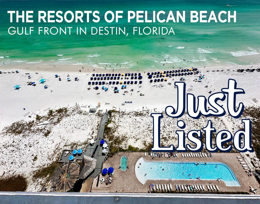 GULF FRONT TOP FLOOR UNIT WITH INCREDIBLE GULF VIEWS right from your Unit!!! Has It has been updated throughout this One Bedroom Two Bath condo with Bunkbeds in the hallway. Highly booked Short Term Rental with strong Rental History as an ideal investment opportunity. This condo is fully furnished, and turnkey ready. The bedroom has been updated with new flooring, all new furniture and new mattress. New mattresses also on bunk beds and couches. kitchen features granite counter tops and stainless-steel appliances. The bathrooms are updated with granite counter tops as well. Pelican Beach is a favorite & has many return guests. Many vacationers love the Resort amenities and proximity to shopping, dining, Big Kahunas Waterpark, water sports and Destin Harbor. Within the Resort there are