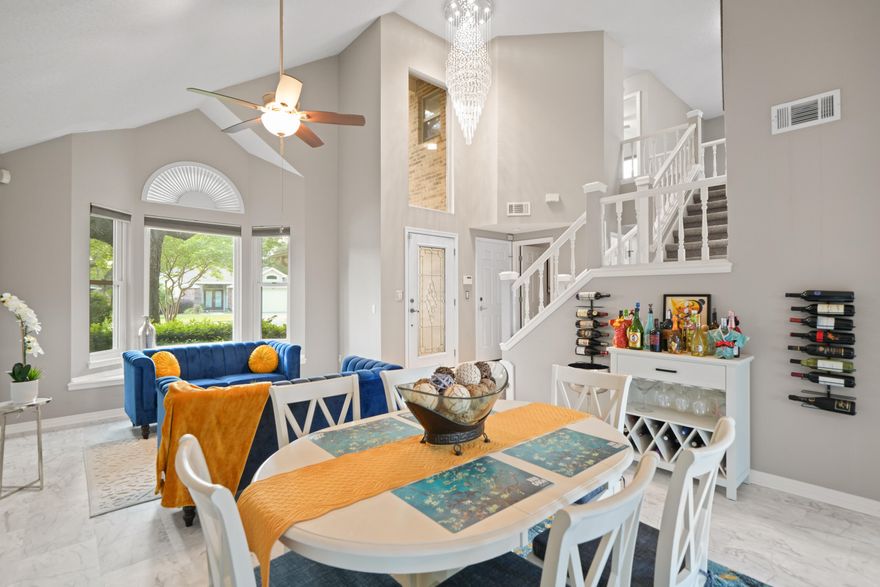 Golfers Dream Home. Don't miss this immaculate custom-built home by Robert Fisher on the 8th green of the Shalimar Pointe golf course in the highly desirable gated community of Shalimar Pointe. Step inside to a bright, elegant, and open layout featuring a spacious foyer highlighted by an open staircase and striking chandelier that separates two versatile living areas, each with its own dining space, perfect for entertaining or flexible living arrangements. First floor updates include all new flooring throughout, half bath has been recently renovated with updated fixtures, updated fireplace surround and updated the custom built-in.
The kitchen is well-appointed with newly refinished cabinets, Stainless Steel Appliances including a newer gas range, center island, and a large window over the new sink offering picturesque views of the golf course and beyond.
Thoughtful updates and meticulous care are evident throughout including new light fixtures, new flooring, renovated and updated bathrooms, resurfaced fireplaces, and more.
The spacious primary suite is a true retreat, featuring a private balcony overlooking the golf course perfect for enjoying morning sunshine or peaceful evenings. The en-suite bath includes a raised ceiling, all new tile, whirlpool garden tub, separate shower and water closet, double vanity with expansive mirror and new light fixture, plus a generously sized walk-in closet and conveniently located linen storage.

All large furniture conveys with the home. 

This is a rare opportunity to own a beautiful golf course home in one of the area's most sought-after communities! 

Schedule your showing today!