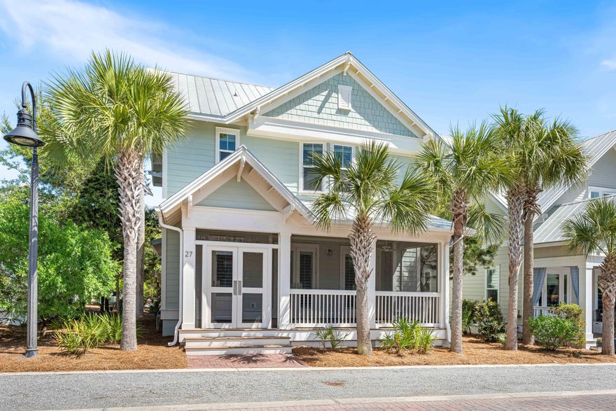 Fully furnished, south of 30A, Flood Zone X, meticulously maintained, never-rented 5BR/4.5BA single-family home boasting over 3,800 sqft of entertainment/living space with 2,921 sqft of heated/cooled space. Positioned south of 30A in Prominence, this gorgeous two-story luxury beach home located in a prime spot within the community provides ease of access to amazing amenities plus steps away from The Big Chill and Watersound Beach Club. This expansive homesite decorated in calming neutrals and coastal blues features 4 bedrooms, 1 bonus/bunk room, 4.5 bathrooms, and a detached 2-car garage; giving you the potential, with HOA approval, for an expansion opportunity in building a carriage house above the garage. Short-term rentals allowed! Strong Rental Potential! The bright, airy, and open concept layout on the first floor features the main living space, which includes the living room, dining, and kitchen with a large island for extra seating plus a butler's pantry for extra storage and counter space. Also found on the first floor is the laundry room and one of three primary bedrooms with a spacious ensuite bathroom. Take the stairs to the second floor where you will find the remaining bedrooms; two primary bedrooms each with ensuite bathrooms, a guest bedroom and bonus space featuring built-in bunk beds that share a bathroom. This vast homesite can sleep over 10 guests and features 10ft-12ft ceilings/8ft doors, hurricane impact windows, professional lighting and window treatments, 2-car detached garage that offers a private paved back entry to the home, paved driveway, and a washer/dryer. Relax and soak up the Florida sunshine in this expertly designed beach home that offers all the best of coastal living on the gulf coast, don't wait to claim your Prominence paradise today.

Prominence is a retreat from the modern world and an essential community along scenic 30A. With low hoa fees, a blend of coastal resort living, easy access to a vibrant town center 'The Big Chill', and the beautiful beaches of the Emerald Coast, it's also a way of life in a community that lives up to its name. The Town of Prominence is located on HWY 30A between Seagrove Beach and Alys Beach, next to WaterSound Beach. Residents will enjoy low HOA fees, easy access to a beautiful Town Center (The Big Chill), 2 Resort style pools (1 seasonally heated), state park trails and more.