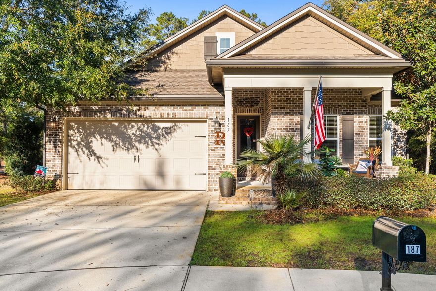 PRIVATE LOCATION AT END OF CUL DE SAC! A Randy Wise home, tucked away in the back of the Seasons neighborhood. and surrounded by wooded preserve. A one-story open floor plan, combining living, dining and kitchen areas into a large, interconnected space. LVP flooring, gas range, oversized refrigerator, three bedrooms, FLEX room, spacious laundry room and tons of upgrades! The kitchen boasts granite countertops with seating at the center island. The enclosed lanai blurs the lines between indoor and outdoor living.  The well-organized garage with texture flooring and custom built-ins makes for a highly functional space that maximizes storage and efficiency, moving beyond just a place to park the cars. Enjoy the wonderful amenities of Hammock Bay - clubhouses, fitness centers, sports comples.