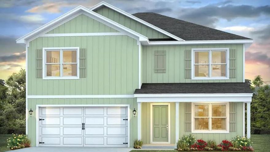 New Gator's Landing community only minutes from shopping, dining, schools, & a short trip on SR-85 from the pristine beaches of Destin, Navarre, and Pensacola. The highly desirable two-story Hayden floorplan provides a well-designed OPEN concept, no wasted space, 5 beds, 3 baths & 2 car garage with upstairs living area space. All stainless appliances in the kitchen, smooth top range, beautiful quartz countertops in kitchen and baths, quiet dishwasher, built in microwave, spacious dining area & more. Striking wood look flooring, plush carpet in the bedrooms. The Smart Home Connect System has several convenient devices you will enjoy. Also, Fabric Hurricane door and window protection is included. ALL LISTING pictures, colors, features, and size may vary. Square footages are approximate.