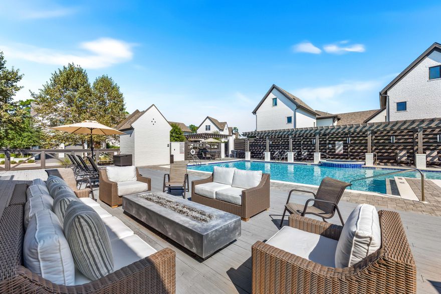 By far the best-valued opportunity in RidgeWalk--and the very first home ever built in this coveted community! Crafted by award-winning local builder Randy Wise, this French-inspired beauty blends elegance, craftsmanship, and coastal ease. Close enough to the Gulf to feel the salt air, it offers walkability to Ed Walline Beach Access, boutique shopping, favorite local eateries, and Gulf Place. Hardwood floors, 10' ceilings, smart-home features, and dual paved courtyards define easy luxury. No short-term rentals allowed--but long-term rentals permitted. Smart sellers have priced this one to move!
