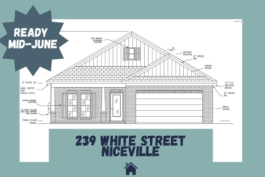 This one checks all the boxes... a fantastic local builder, a popular open floor plan, a central location, and ready by the middle of June!!
Get in early and take advantage of serious incentives. The builder is covering doc stamps, title, and the final survey, plus contributing 2% toward buyer closing costs.
The home itself delivers where it matters. It offers 4 bedrooms and 3 full baths with a clean, functional layout designed for everyday living and entertaining. The open concept living area flows into a well-equipped kitchen featuring quartz countertops, stainless steel appliances, soft-close cabinetry, a stylish backsplash, and durable luxury vinyl plank flooring throughout the main spaces.
The primary suite includes a tiled shower for a more polished, upgraded feel, while a standout feature of the home is the front bedroom with its own private en suite, ideal for guests, multigenerational living, or a private office.
Additional upgrades include a fenced backyard, window blinds with buyer-selected options from available selections, and a refrigerator included with the home.
Property is currently under construction, giving you the opportunity to secure it before completion.