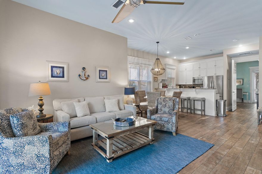 Experience coastal living at its finest in this stunning townhome, just steps from sugar-white beaches and offering exclusive private deeded beach access for ultimate serenity and convenience. Enjoy the sun, sand, and surf without crowds, savor breathtaking beaches, and relax in your peaceful, private slice of paradise. This three-bedroom townhome offers the ultimate beach living experience. The property is being sold fully furnished with a beach-inspired ambiance that sets the tone for a perfect vacation. Miramar Beach Villas has a community pool for relaxing and two assigned parking spaces. Whether you are looking for a family getaway, an investment property, or a personal slice of paradise, this townhome checks all the boxes.