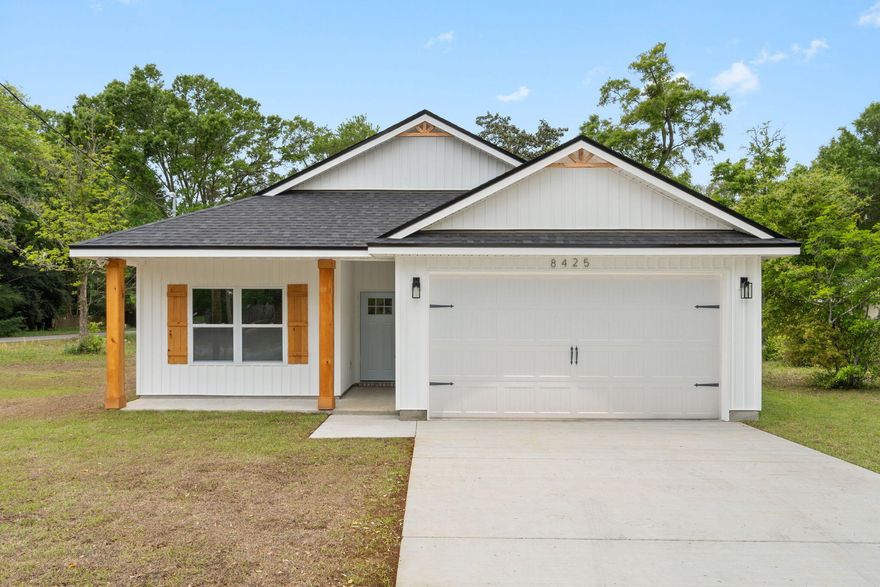 Seller contributes towards purchasers concessions with acceptable offer. This charming, semi-custom, Craftsman-inspired new construction home blends timeless design with modern comfort, offering 3 bedrooms and 2 beautifully appointed bathrooms with 2 car garage in a thoughtfully crafted layout that feels both spacious and inviting. Designed for both everyday living and effortless entertaining, the open-concept floor plan features 9-foot ceilings throughout and a stunning family room with soaring vaulted ceilings that create a light-filled, airy atmosphere. The kitchen is a true showpiece, complete with elegant quartz countertops, stainless steel appliances, a freestanding gas range, tall custom cabinetry with crown molding, blue island and ample workspace--perfect for hosting gatherings or enjoying quiet evenings at home. Modern efficiency meets lasting comfort with a tankless water heater, providing continuous hot water whenever you need it. The primary suite serves as a private retreat, thoughtfully designed with dual vanities, a floor-to-ceiling tiled walk-in shower, freestanding soaking tub, and an oversized walk-in closet that offers both luxury and practicality. The secondary bedrooms are generously sized and ideal for family, guests, or even a home office. Every element of this home reflects quality craftsmanship and intentional design, offering the perfect balance of warmth, style, and functionality. Don't miss the opportunity to own a beautifully constructed semi-custom home where comfort meets character and where you can add your personal touch to create something truly special.