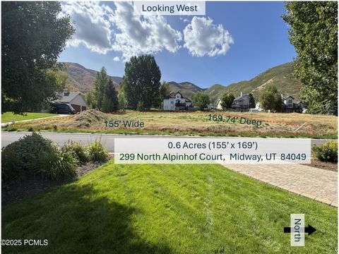 Vacant Land For Sale - 299 N 1080 W Alpenhof Court<br/> Wasatch County, Midway, UT 84049