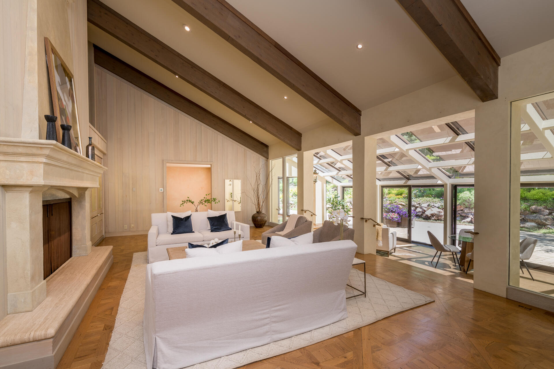 Great room and sun room