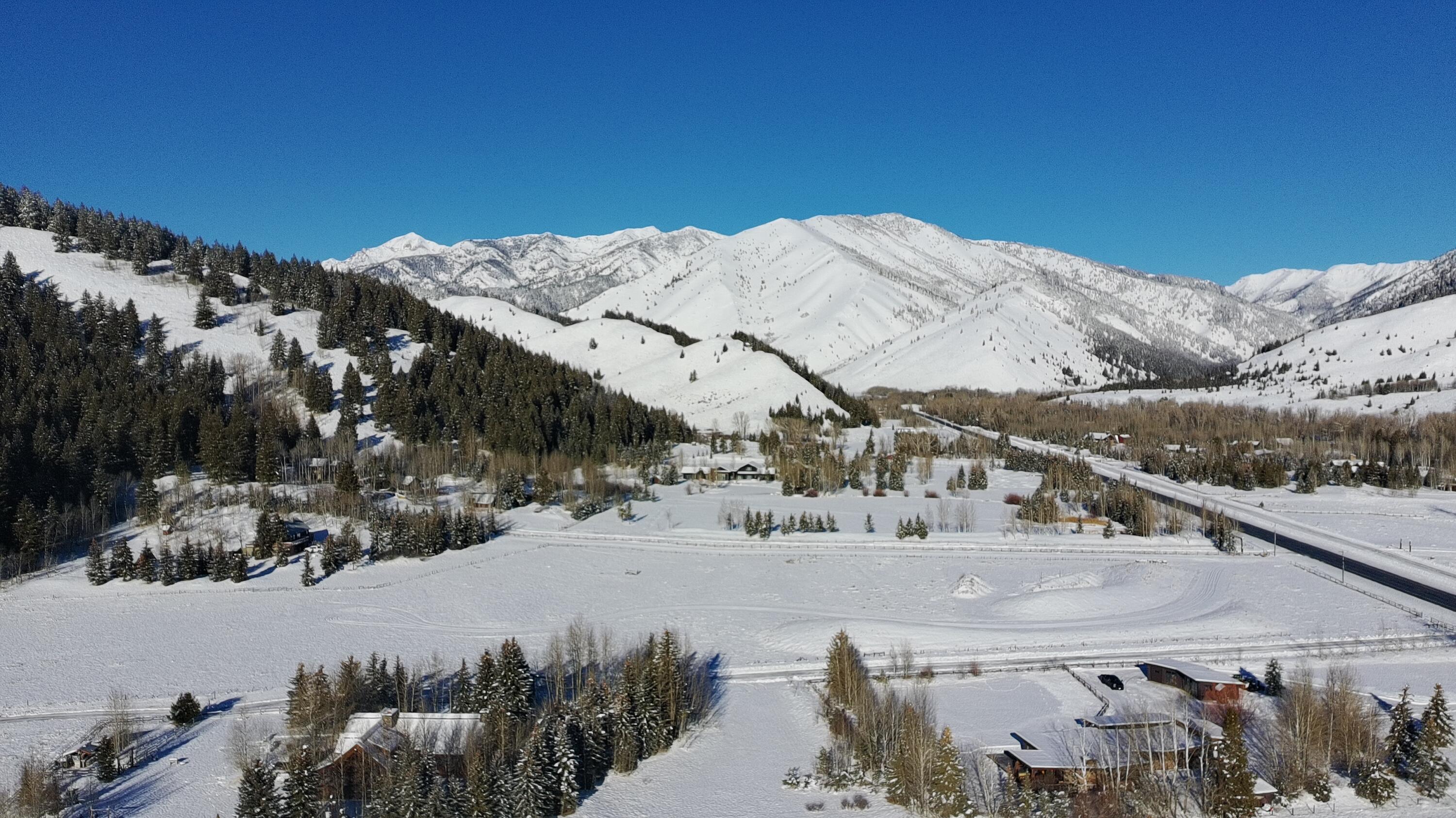 Aerial looking North