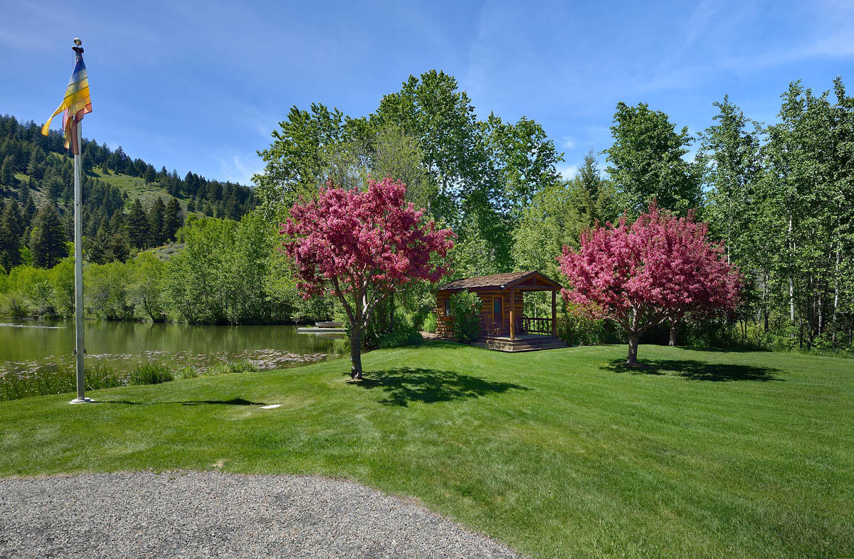 Lawn and art studio/yoga room