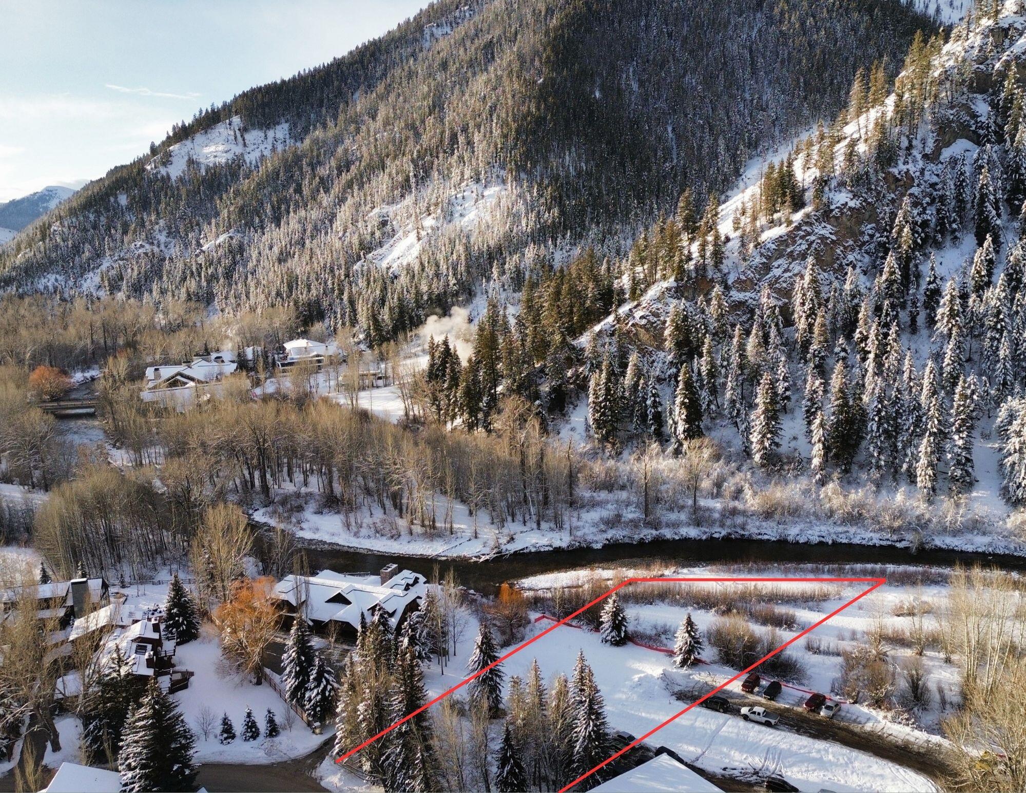 Just across the river from skiing