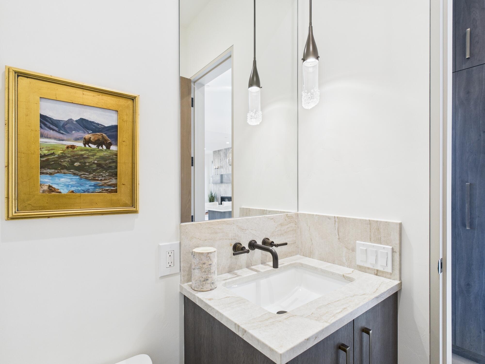 Powder bathroom