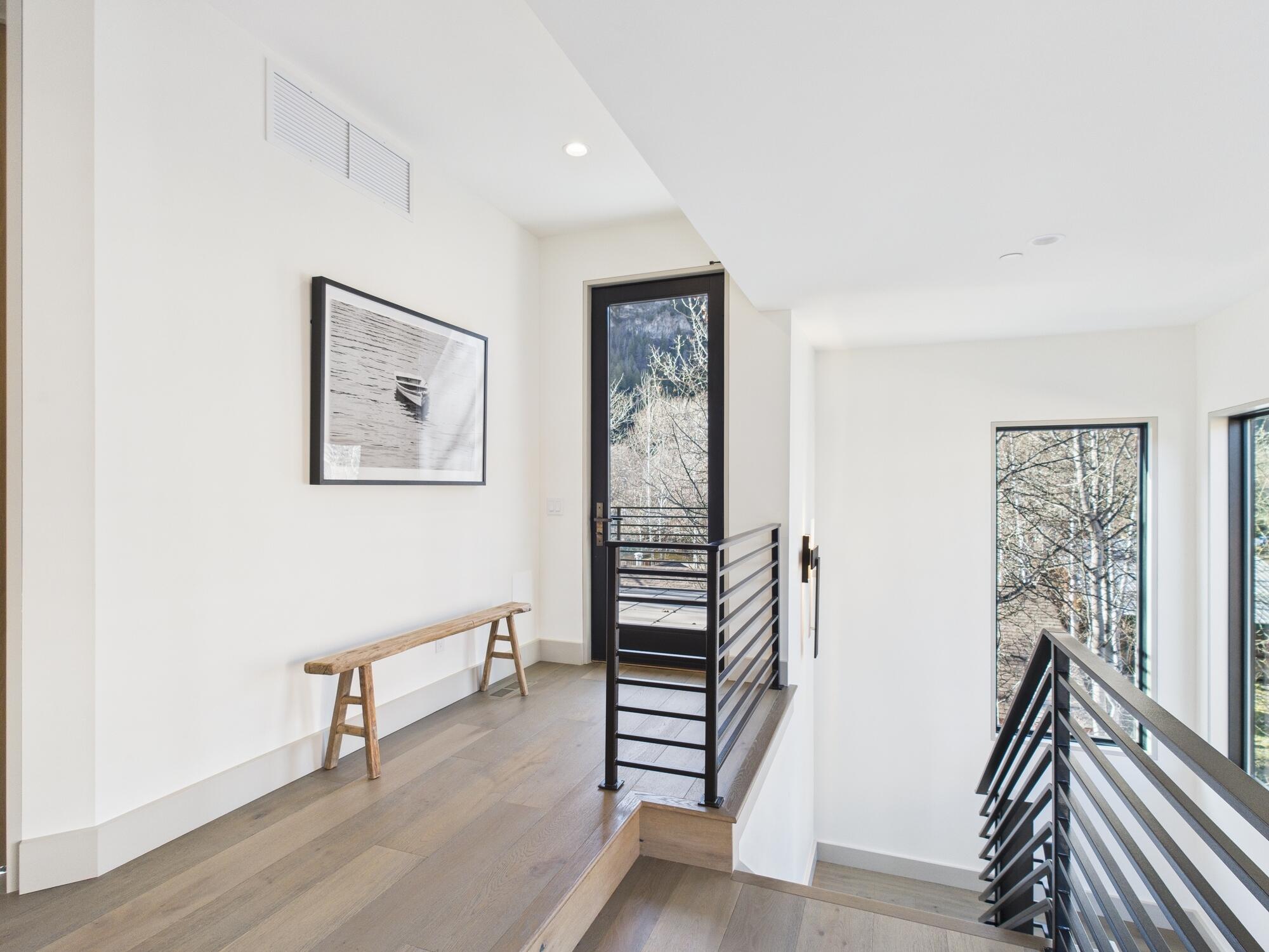 Upper level with deck access