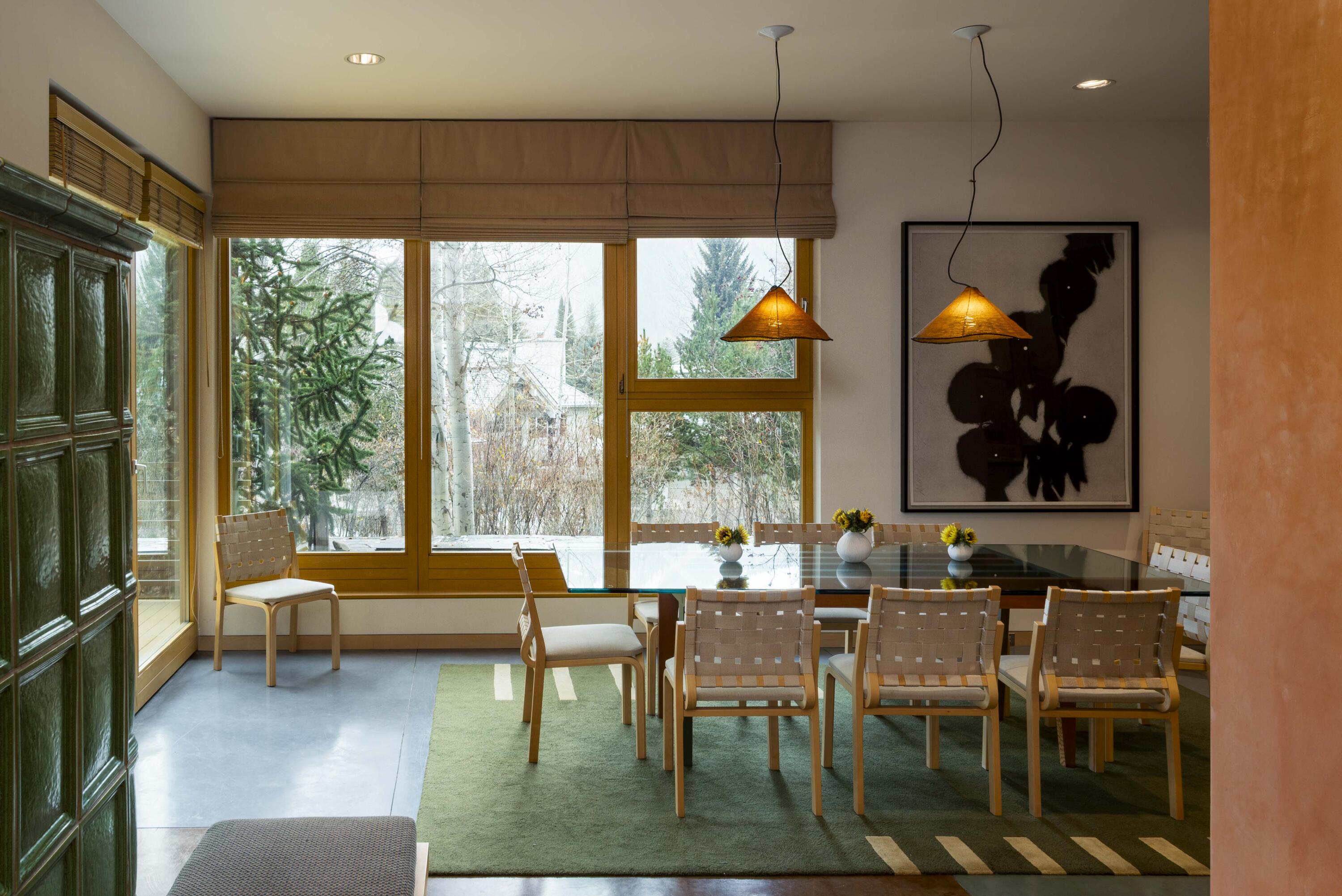 Connected to both living and kitchen