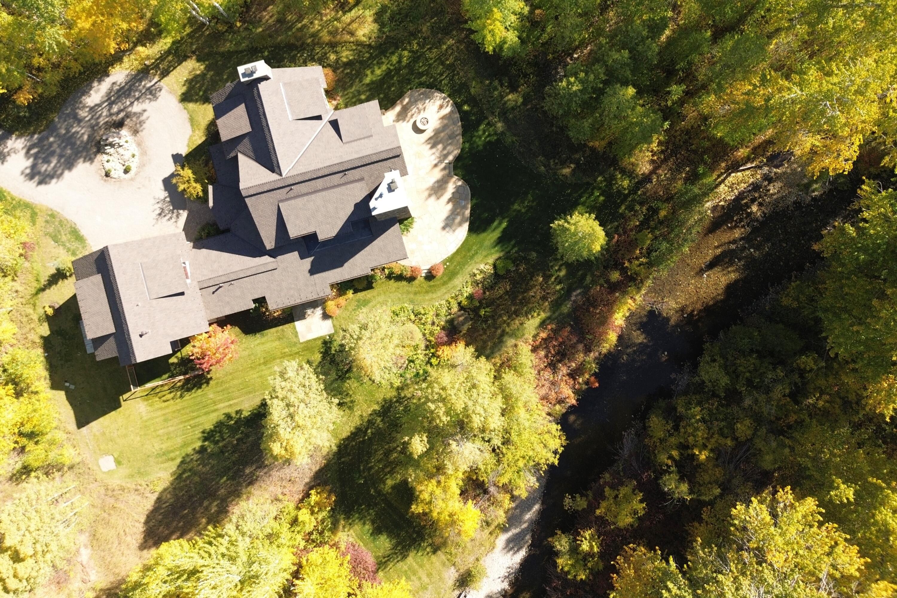 Aerial Fall 5 with River