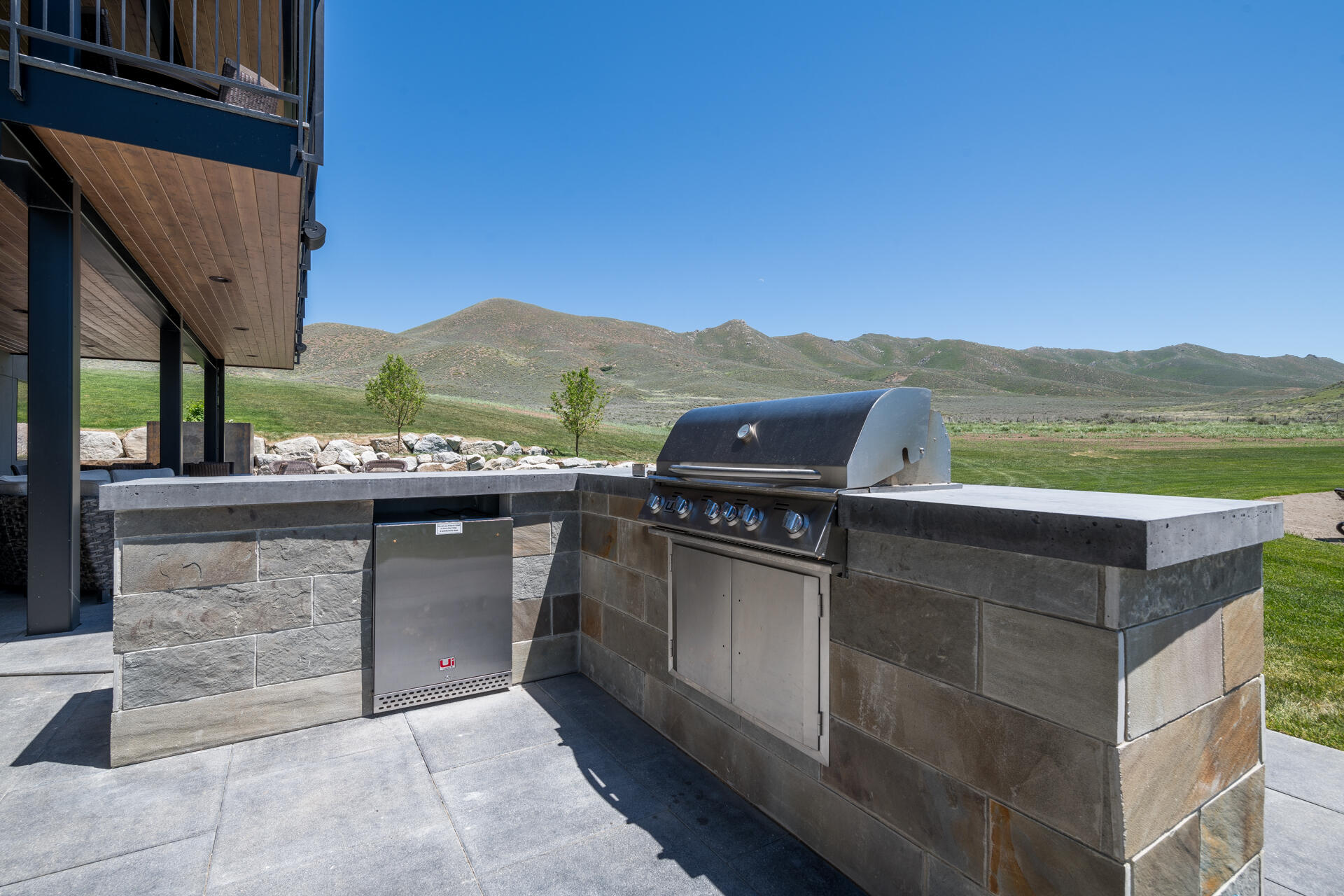 Patio Grill and Prep Area