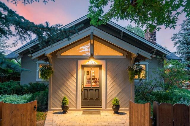 Front of Home at Twilight