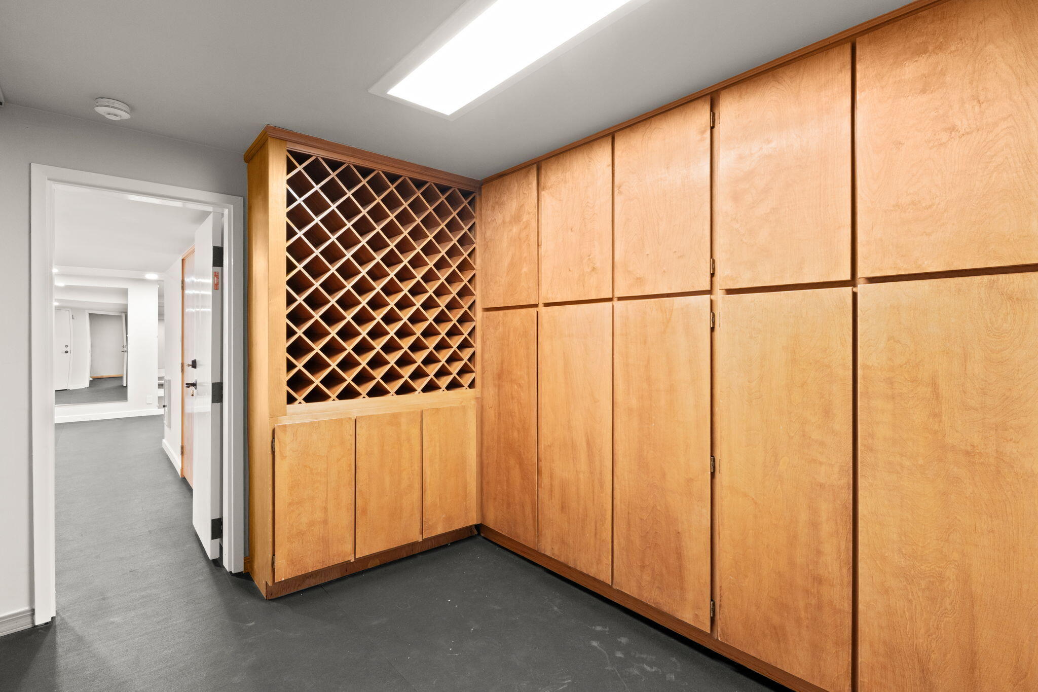 Basement wine and gear storage