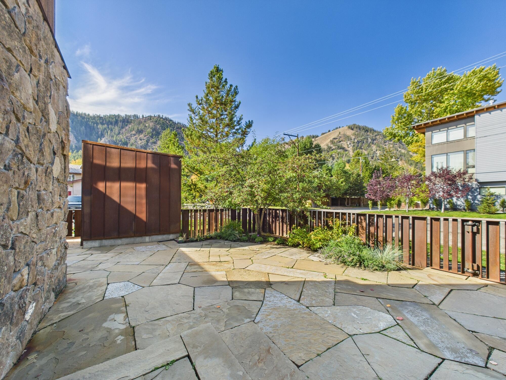 Front Patio Fenced Courtyard