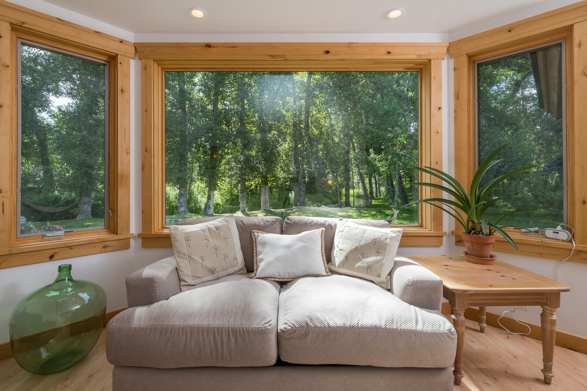 Landscaped and creek views