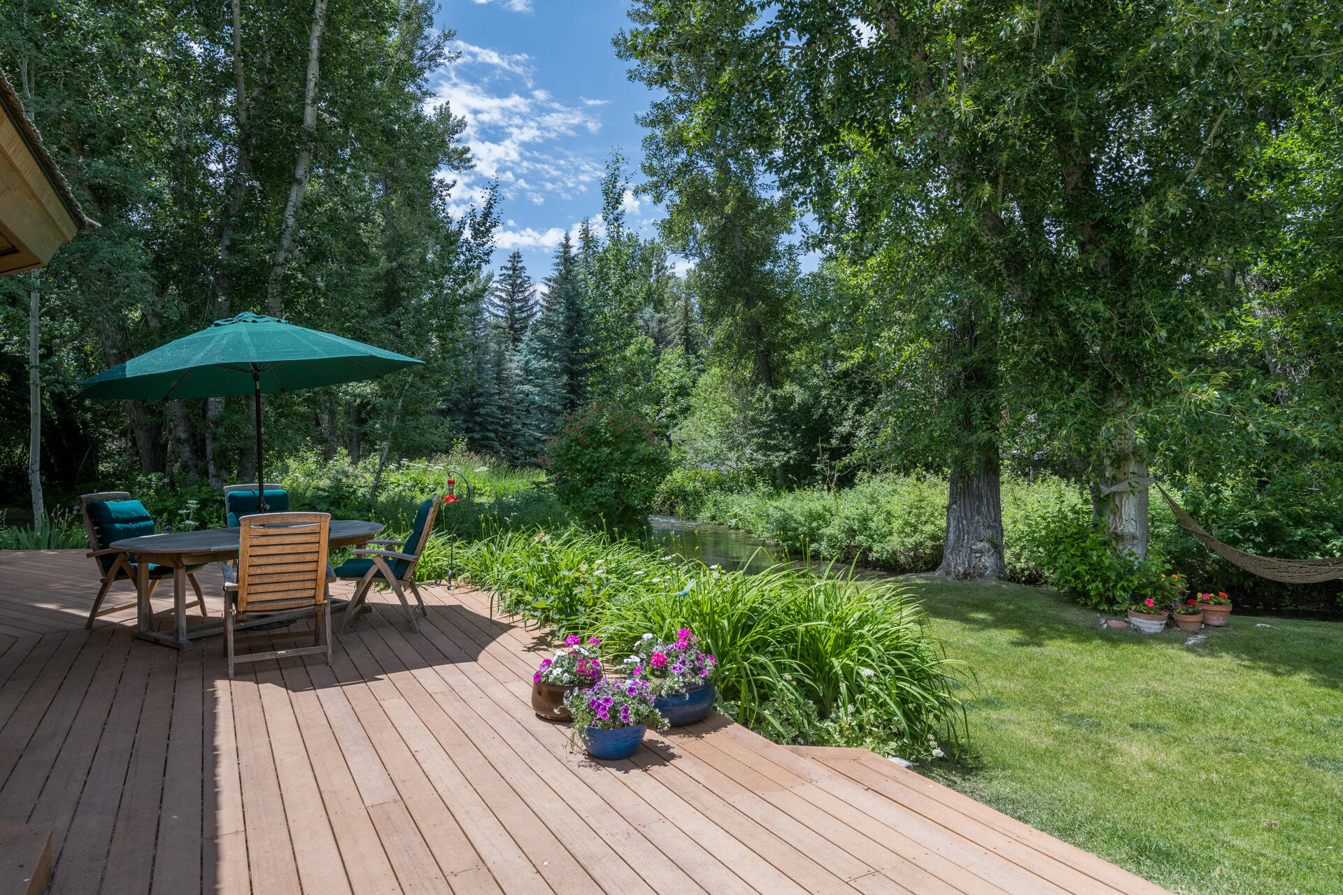 Summer living on the deck