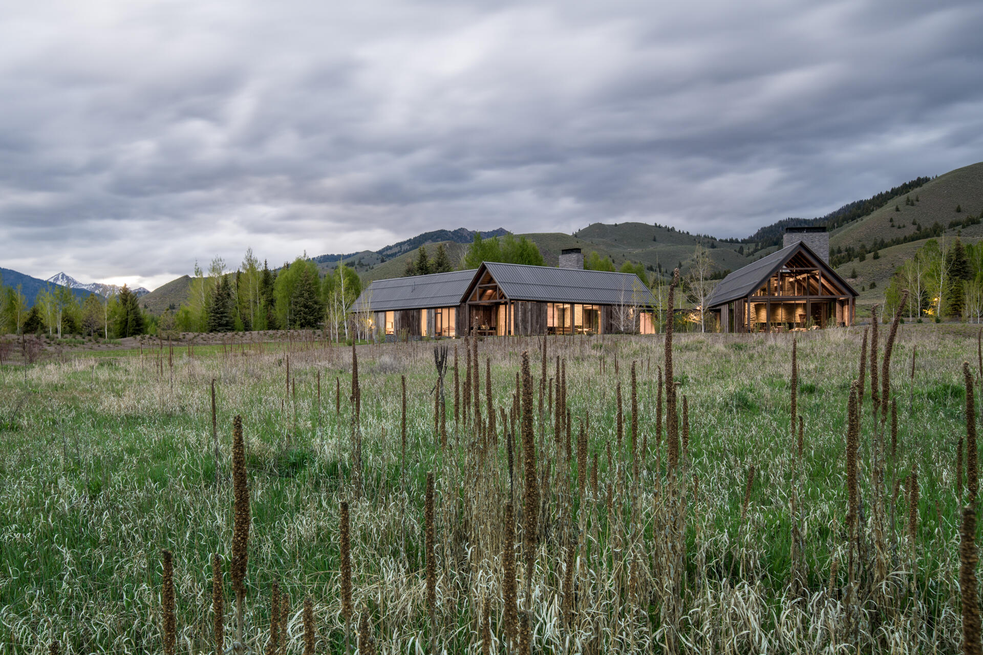 Home integrates into landscape