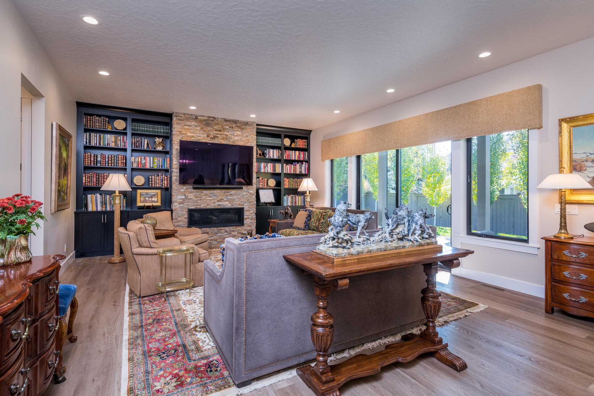 Sliding door to covered patios