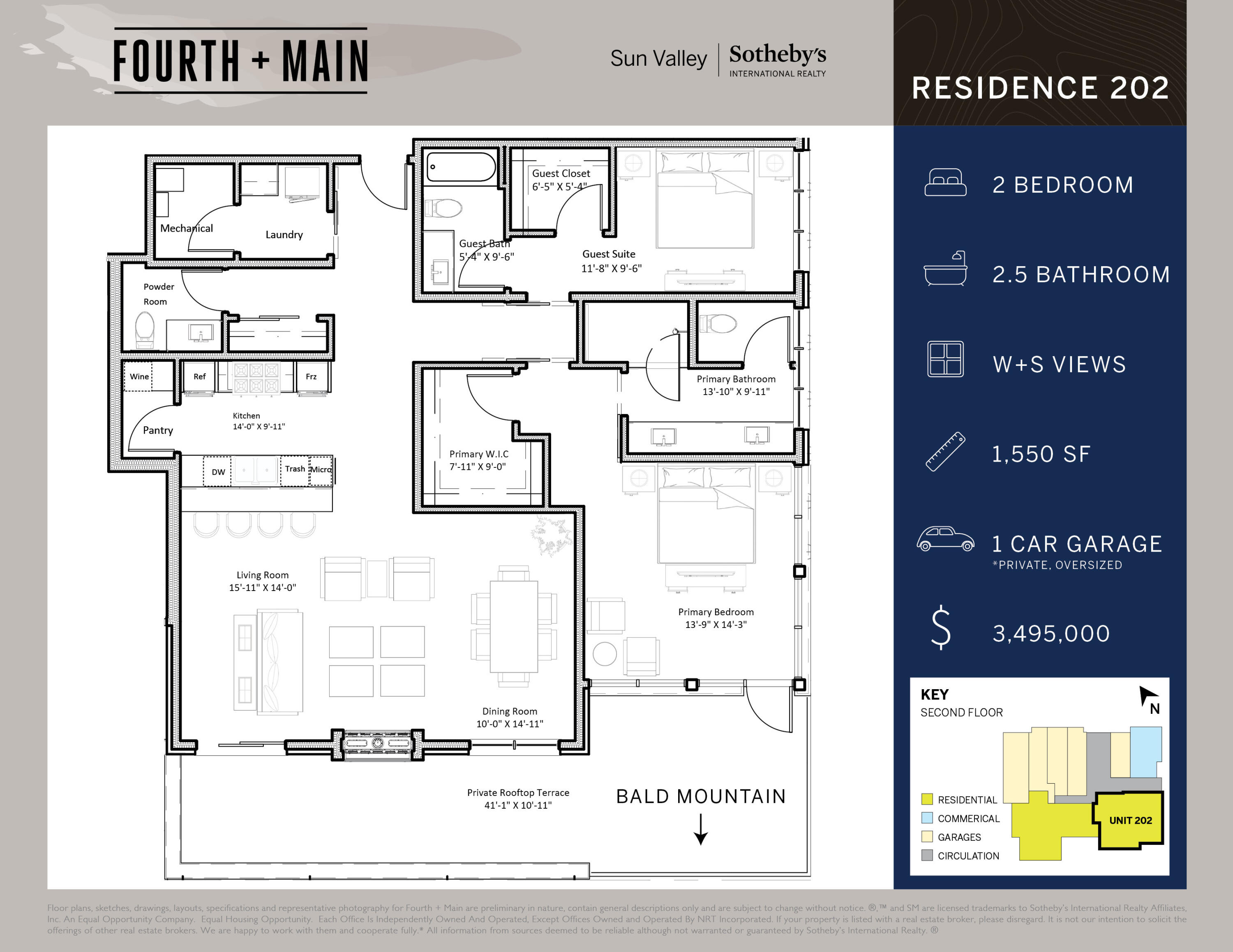 Fourth + Main Residence 202 Floor Plan