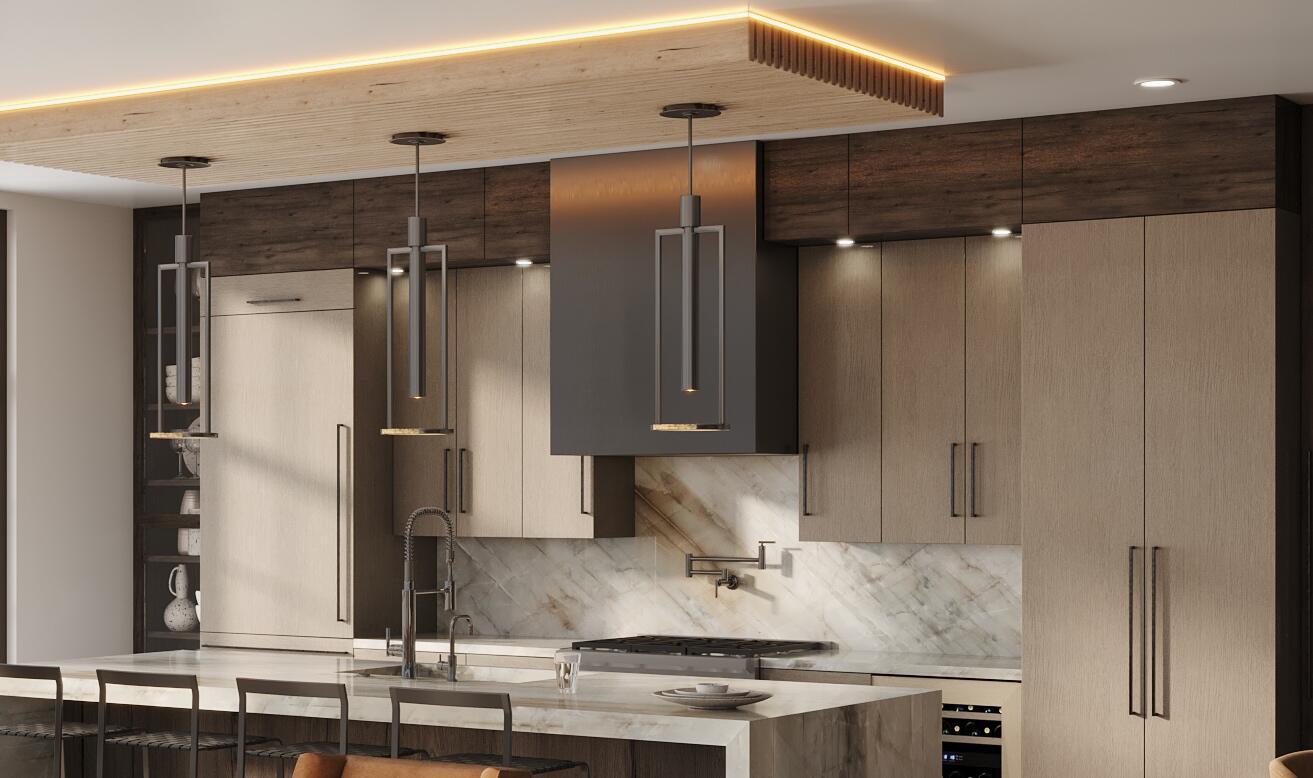 Kitchen Detail Render - Mountain Shadow