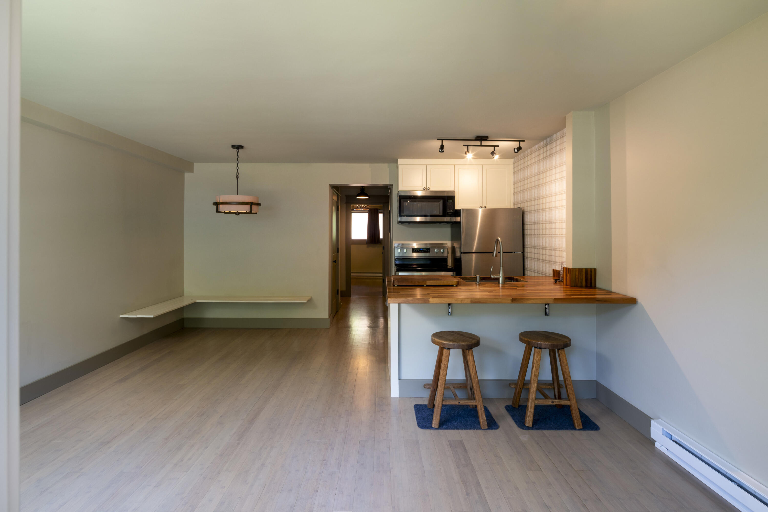 "As is" from deck to living area