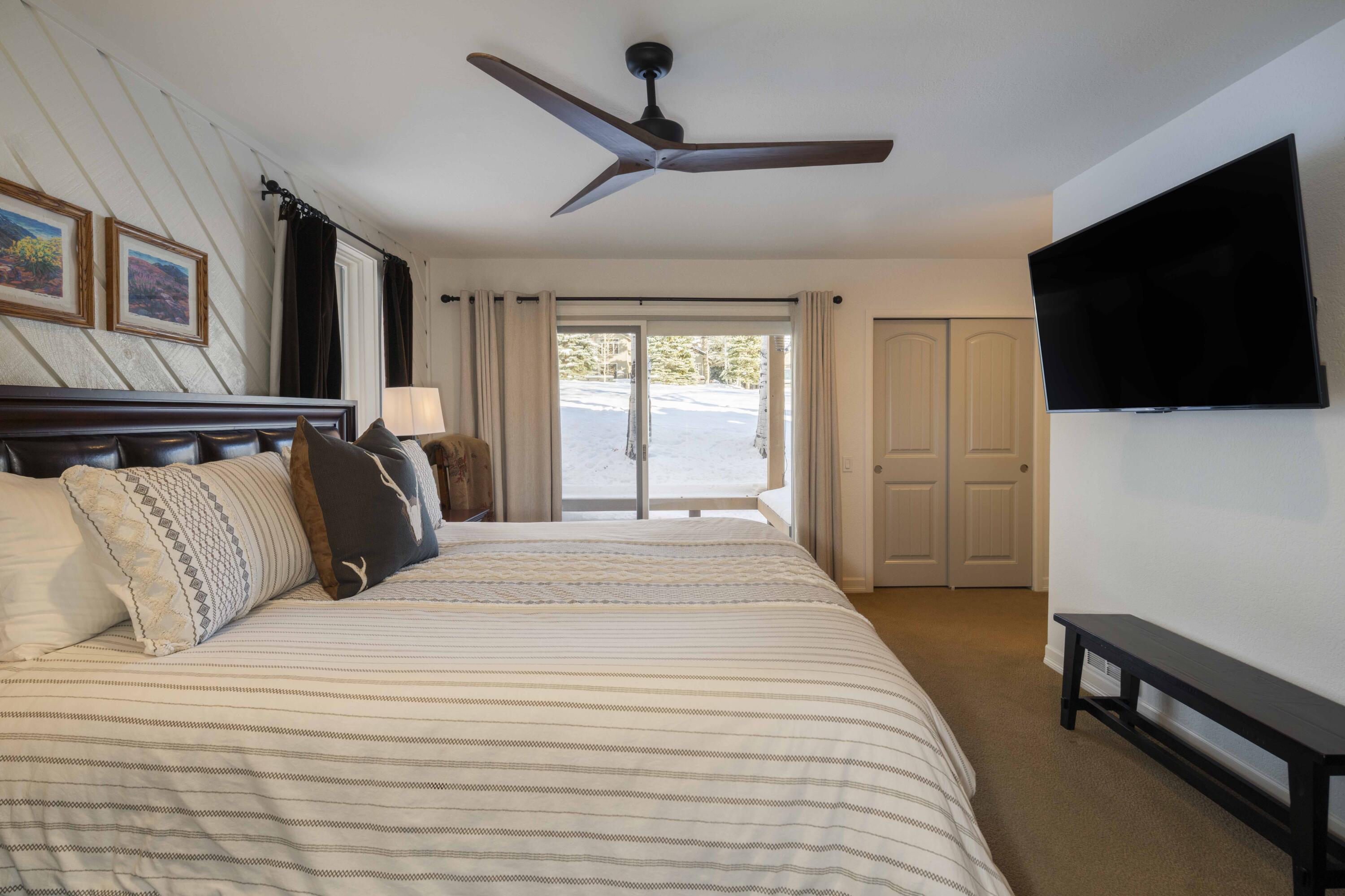 Primary Bedroom with Deck View