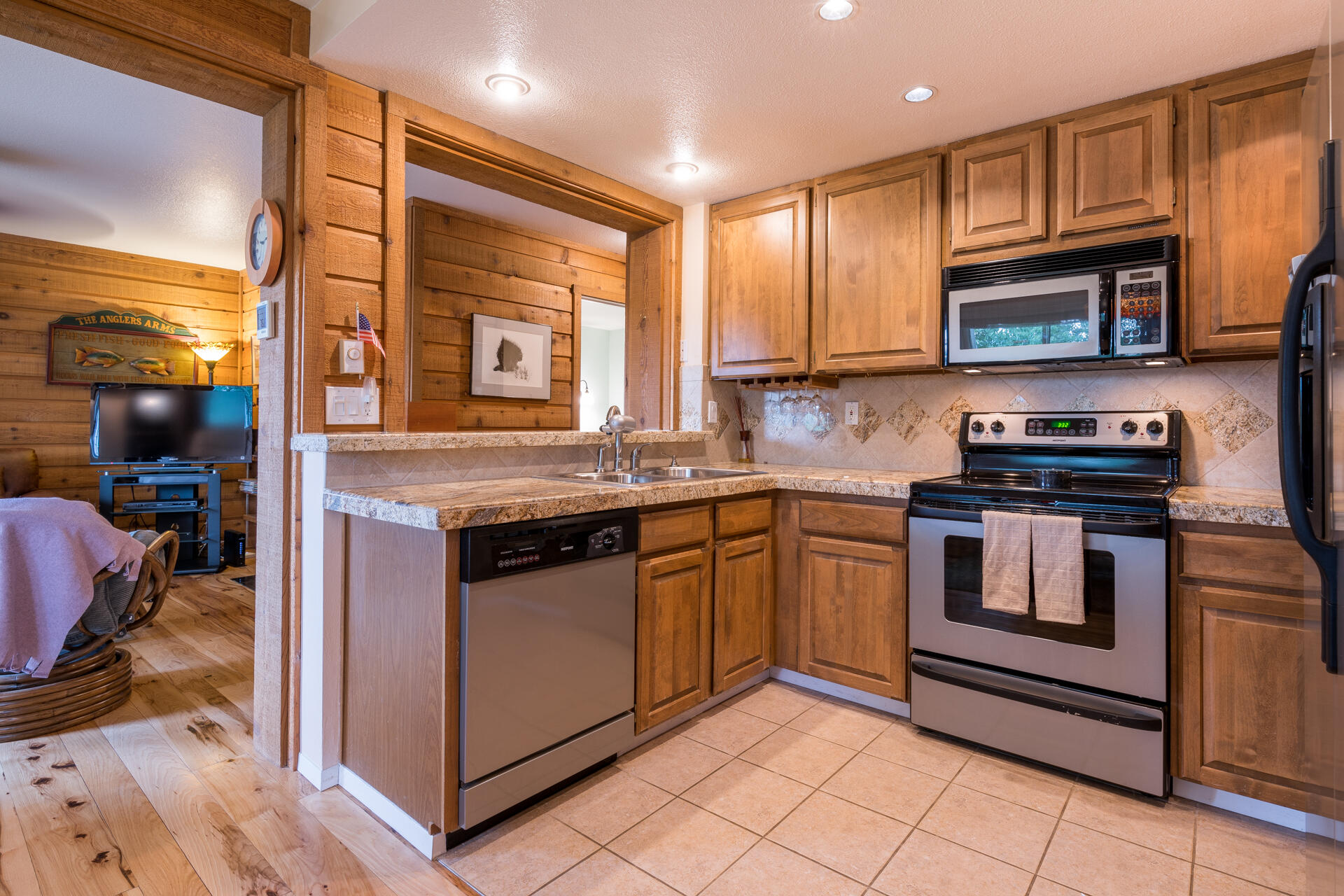 Open kitchen open to living room