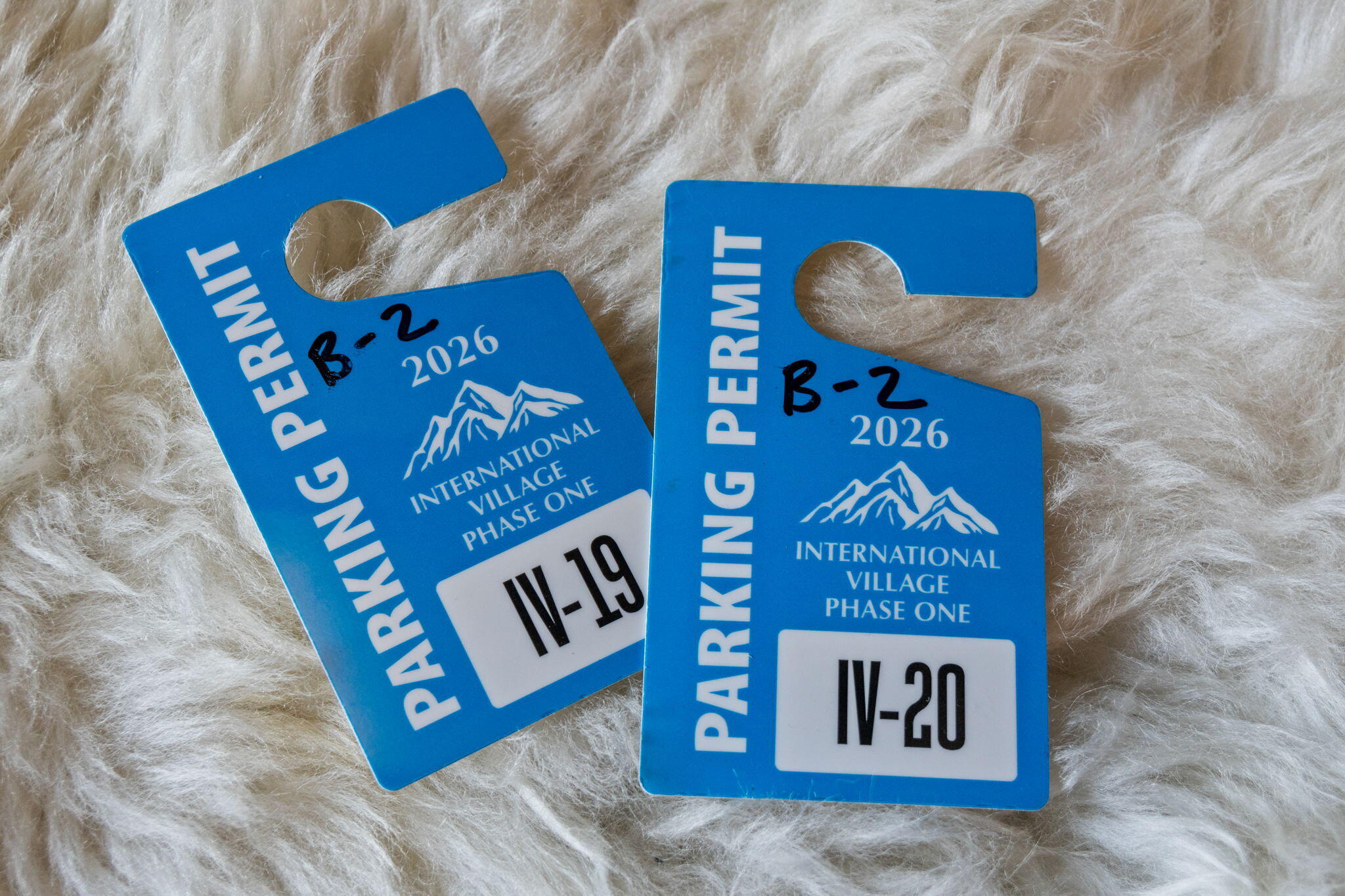 2 parking passes