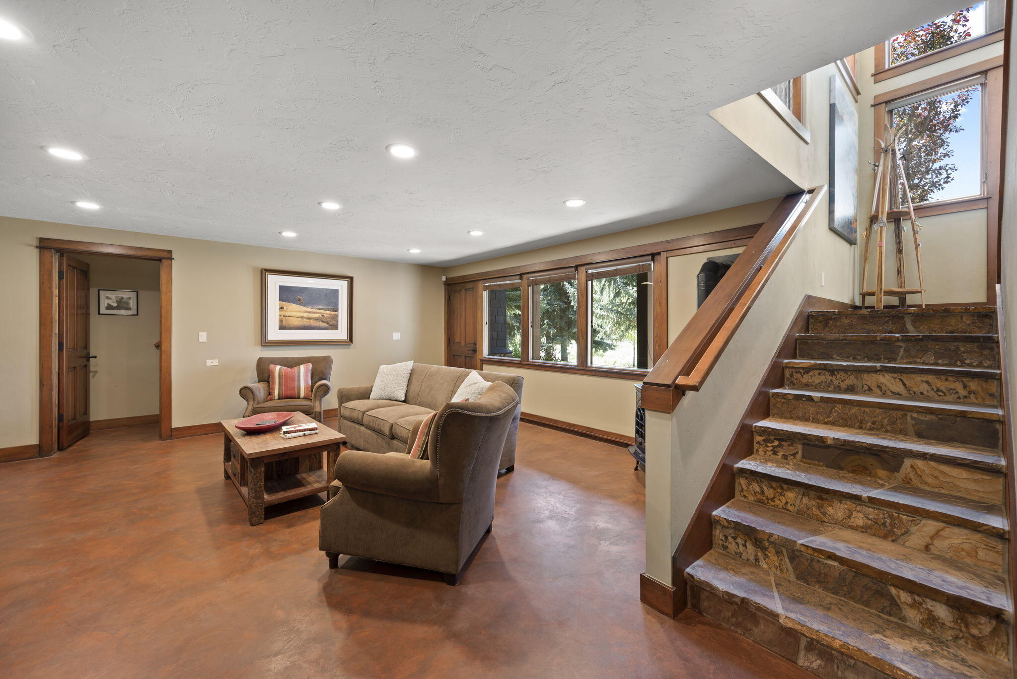 Downstairs living area