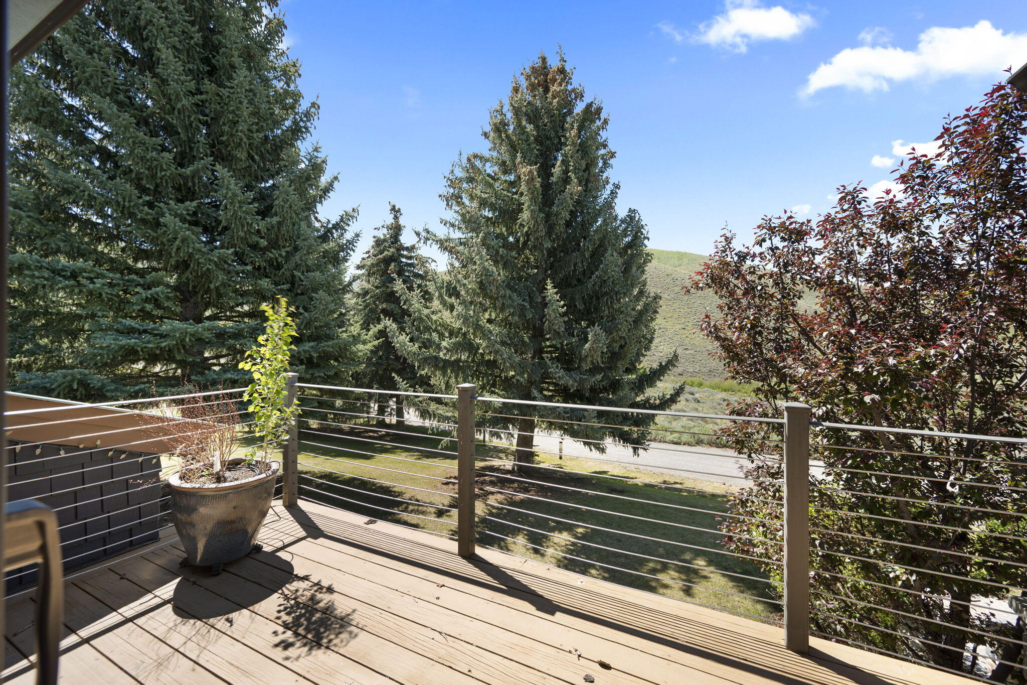 Deck off living area
