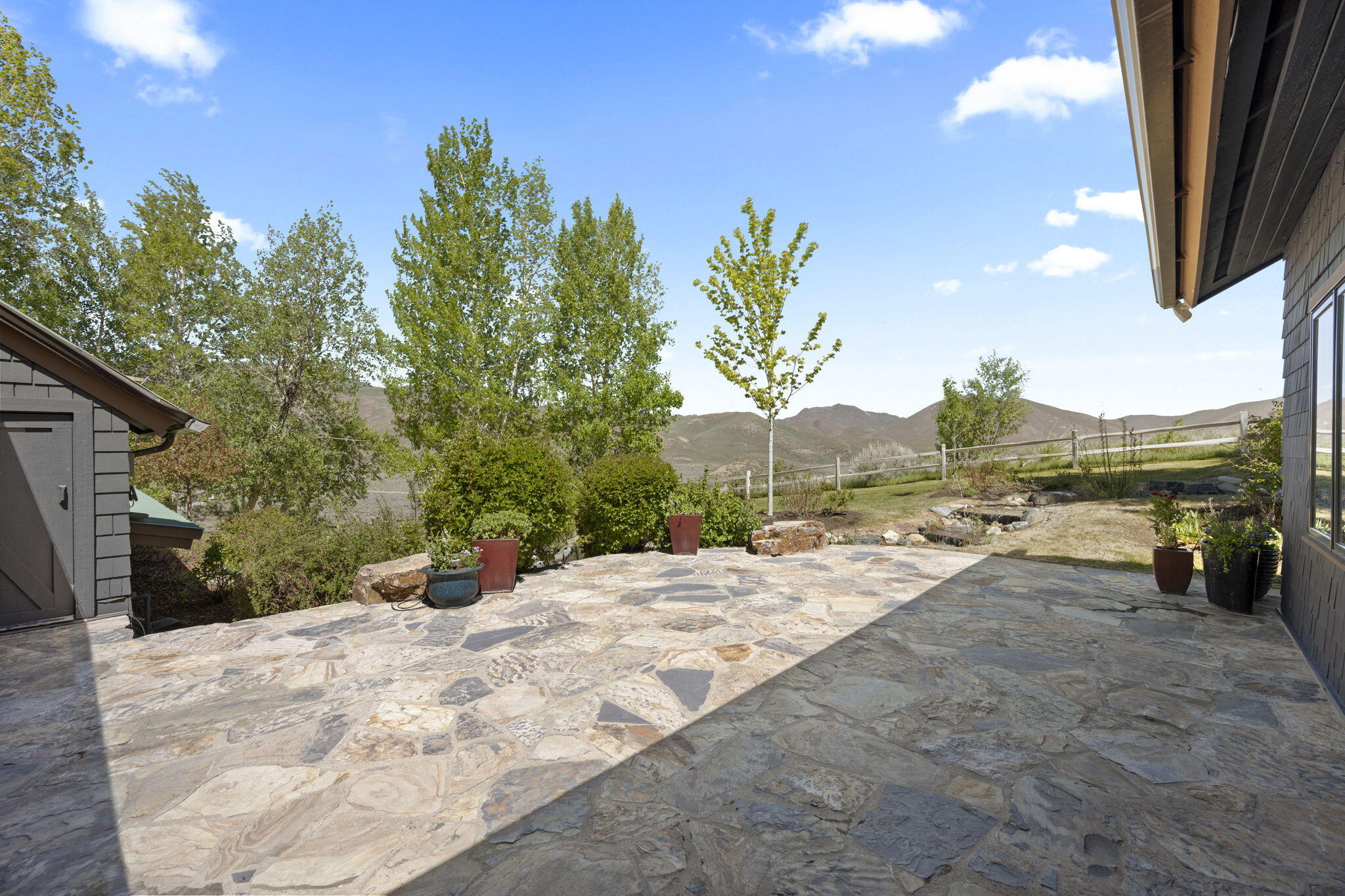 Patio off kitchen and primary