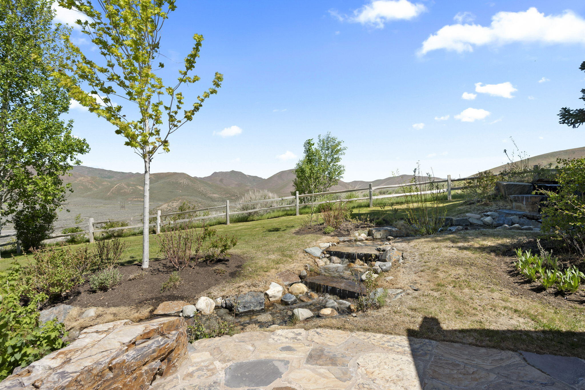 Main patio and views