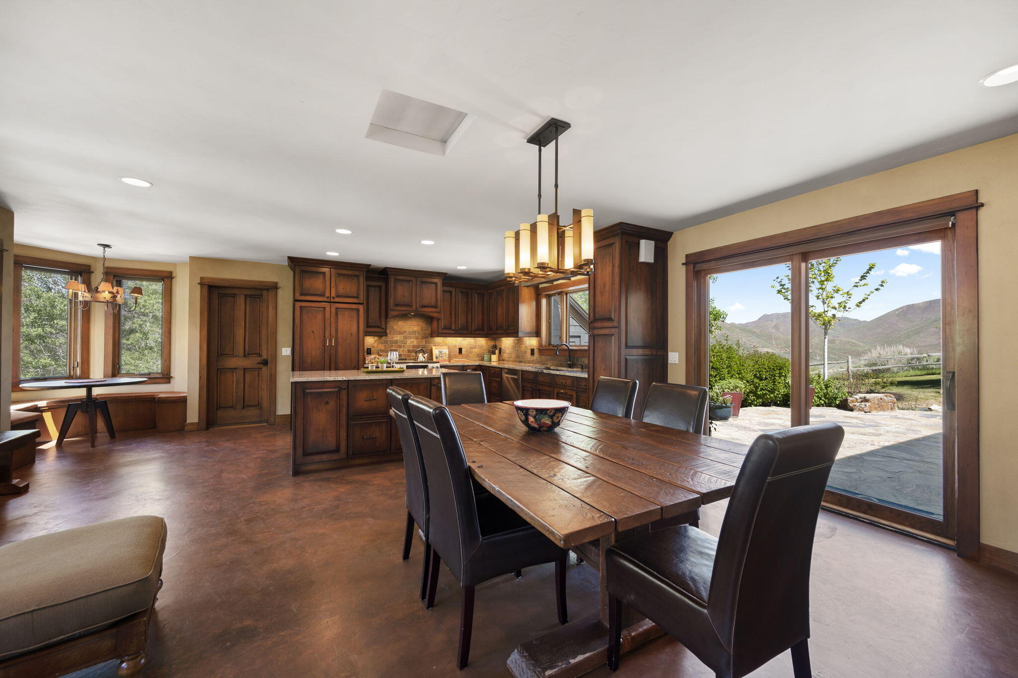 Dining and kitchen