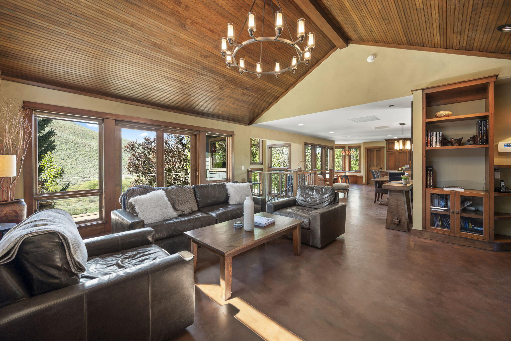 Living area views and deck