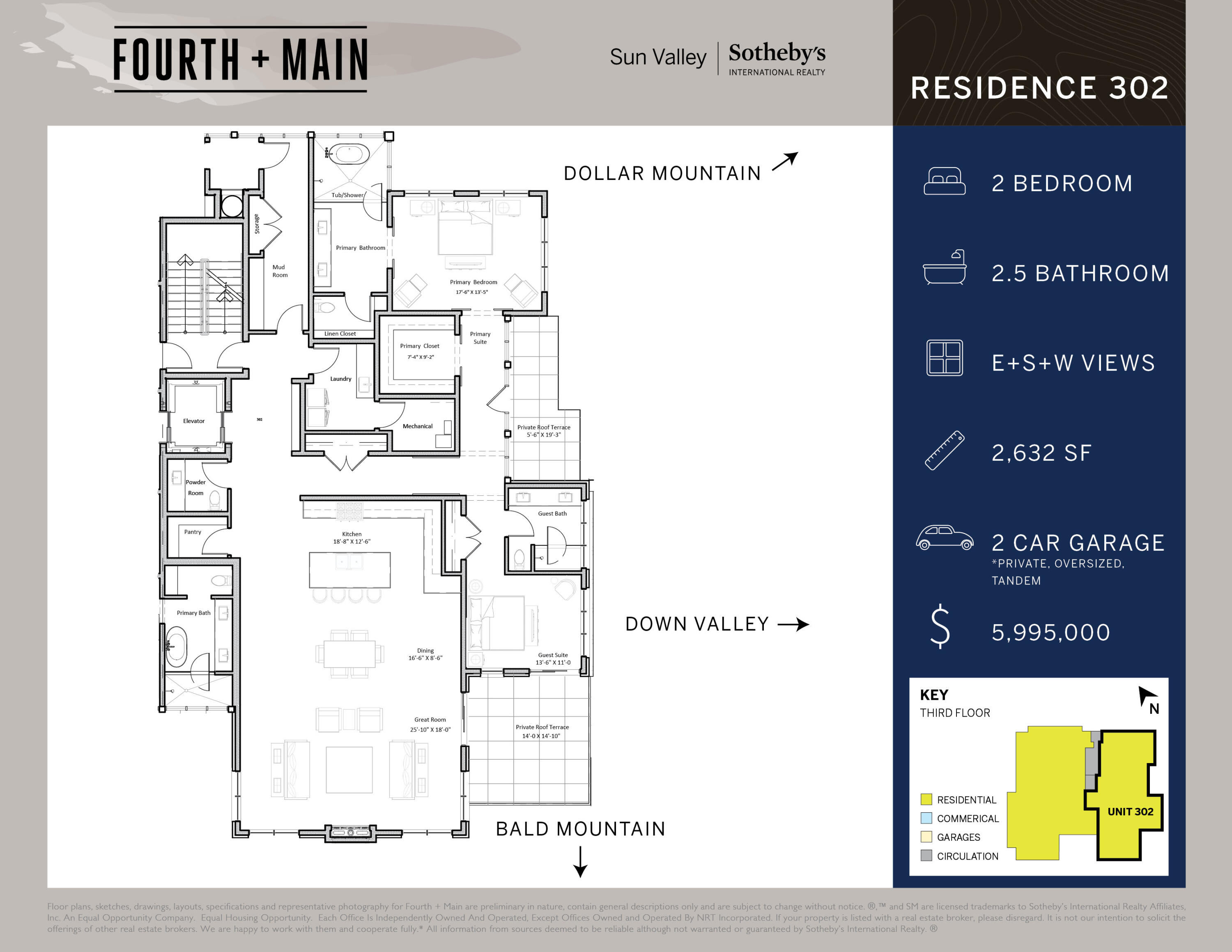 Fourth + Main Residence 302 Floor Plan