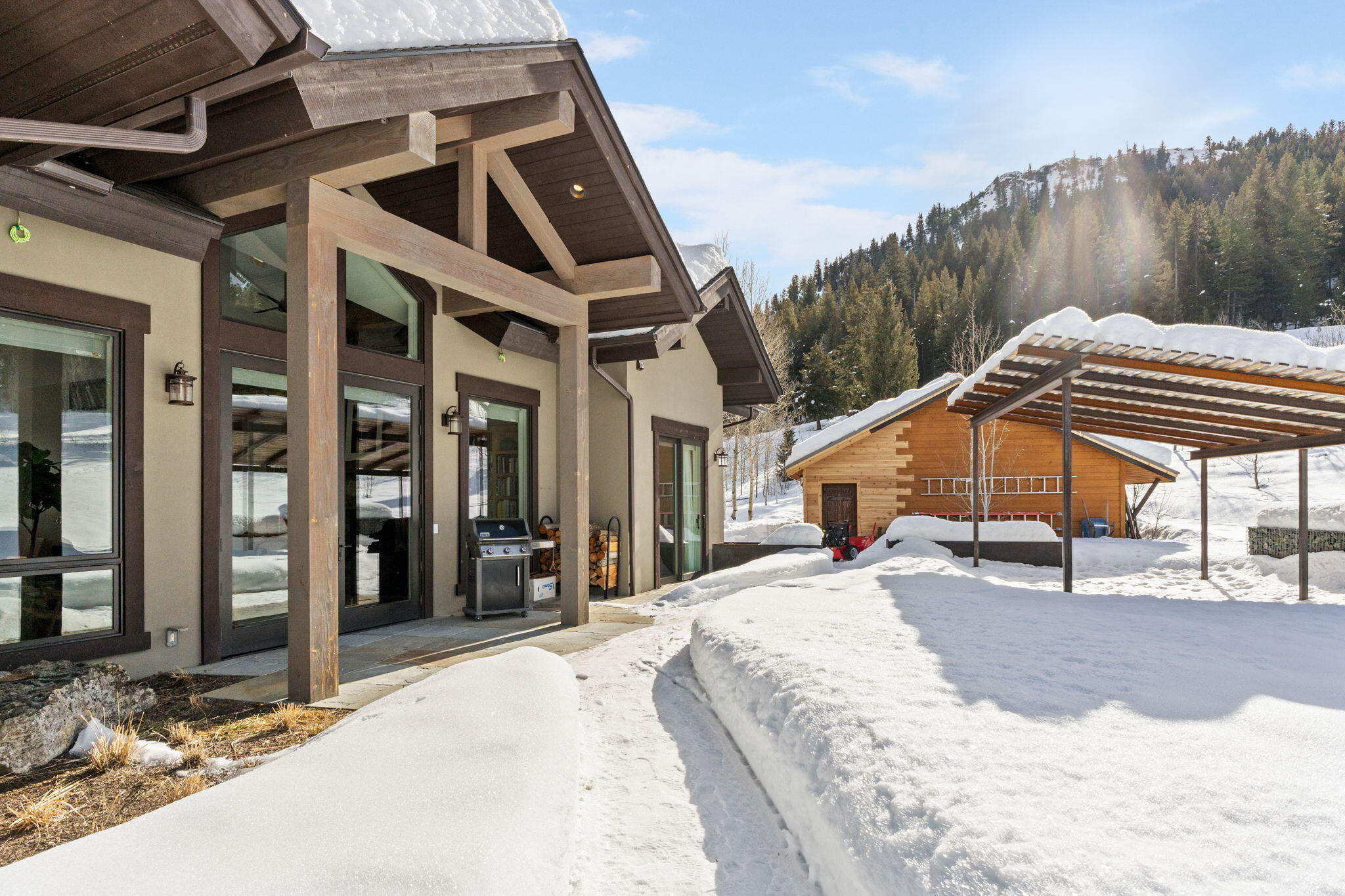 Back Yard with Covered dining area