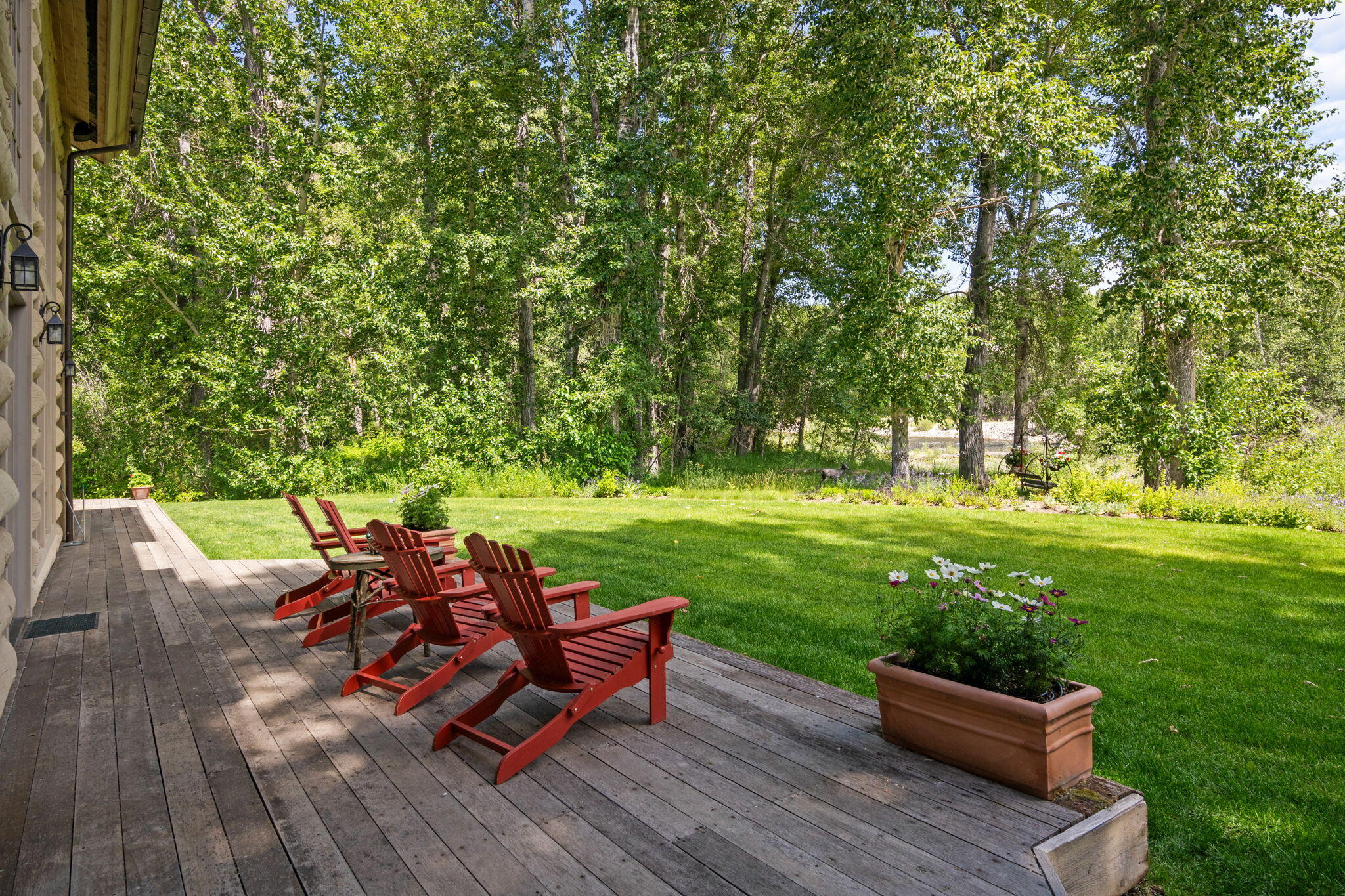 Exterior Back Deck and View