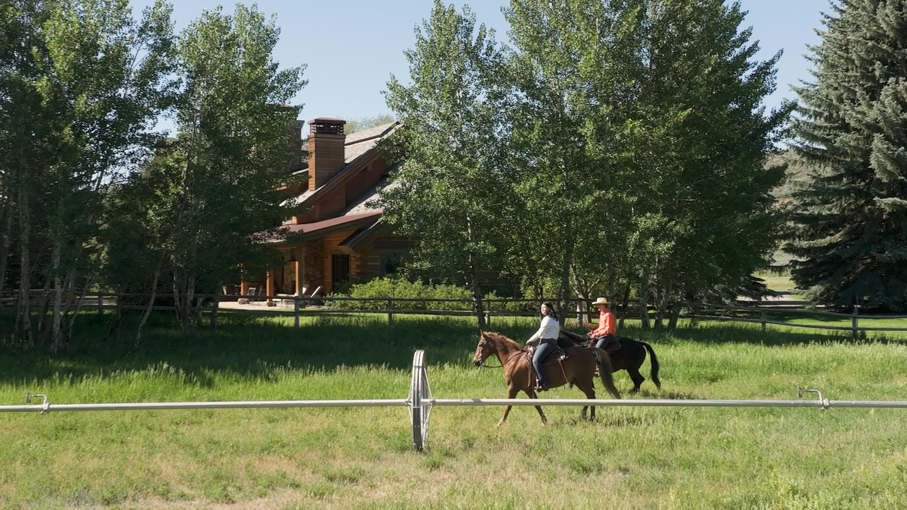 Riding Through the Pasture