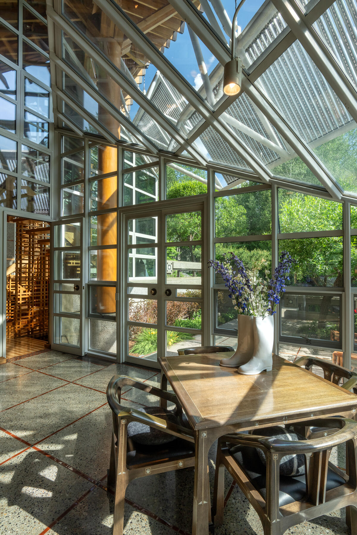 Seating area off of the kitchen