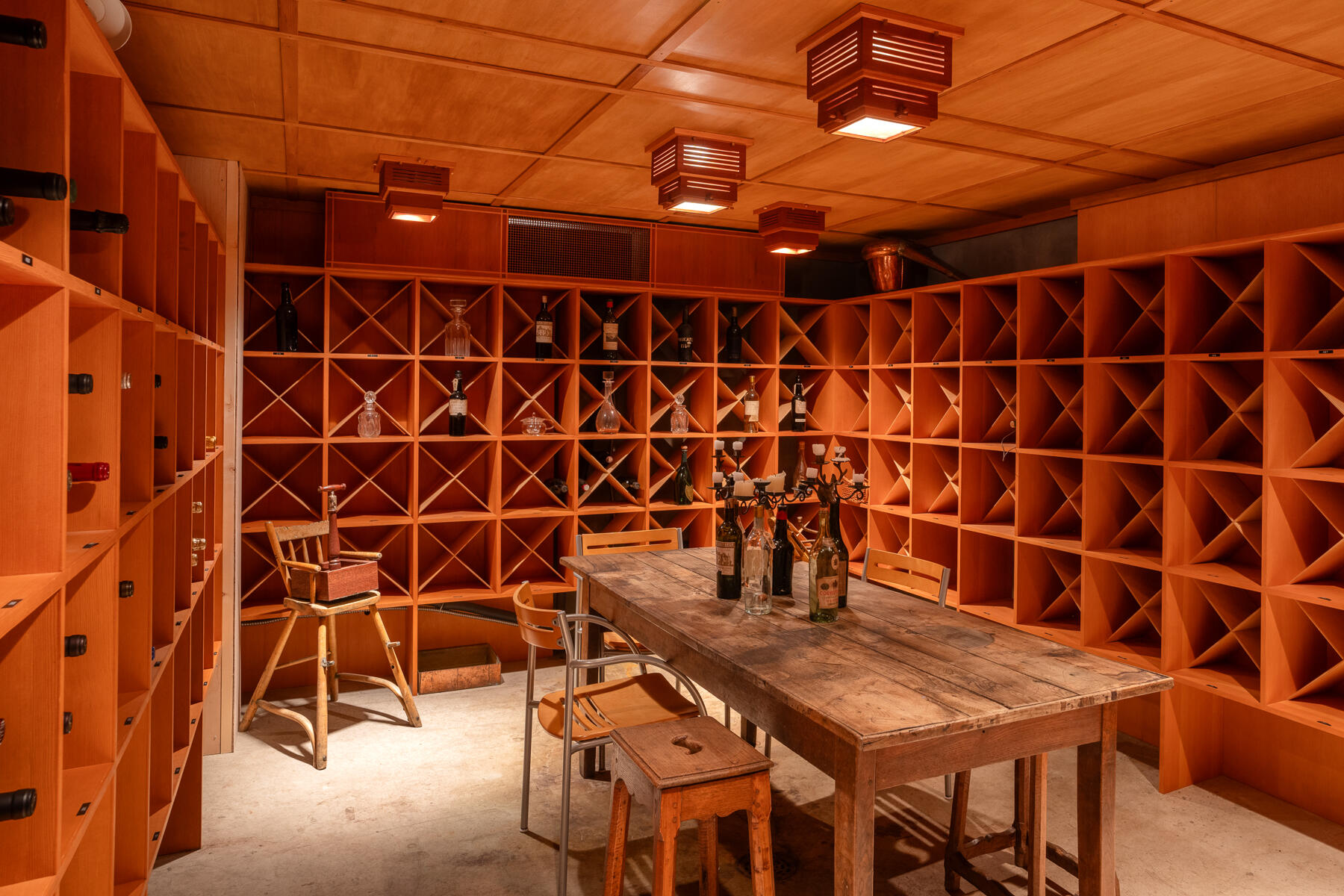 Custom wine room