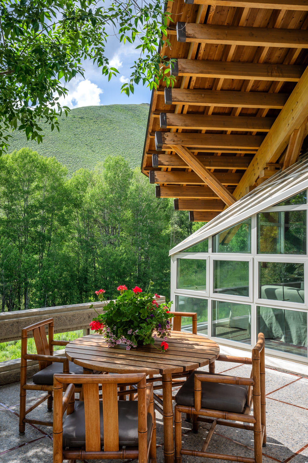 Outdoor seating area