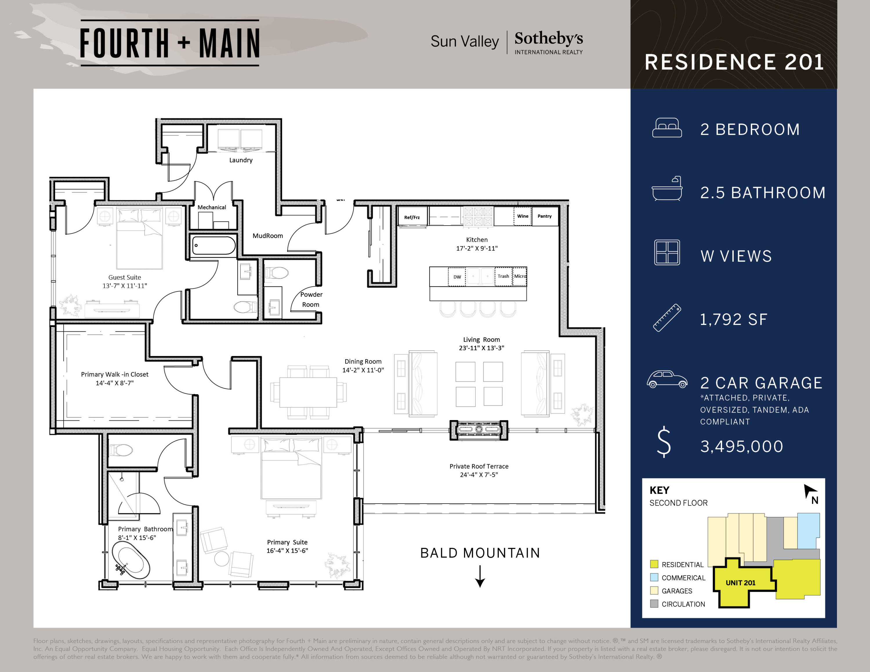 Fourth + Main Residence 201 Floor Plan